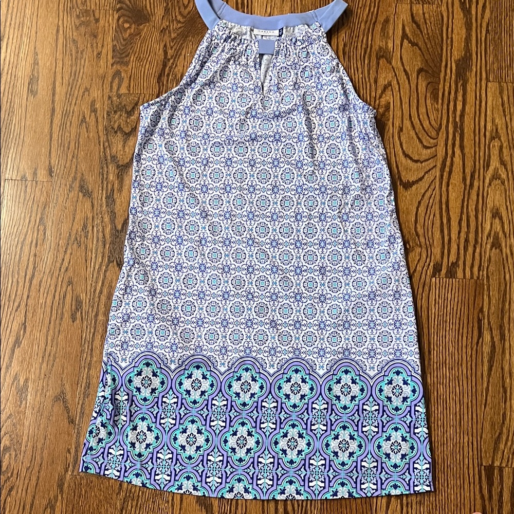 Cabana Life Blue and White Patterned women’s pool/beach cover-up